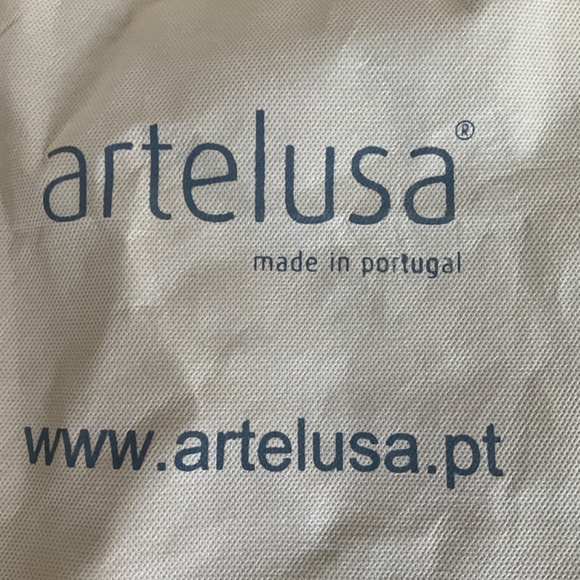 ARTELUSA SHOULDER BAG (BEIGE) WITH BROWN LEATHER BOW - Picture 14 of 15